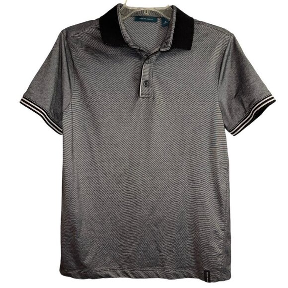 PERRY‎ ELLIS ICON Golf Polo Shirt Small Grey Black Moisture-wicking Breathable - Picture 10 of 10